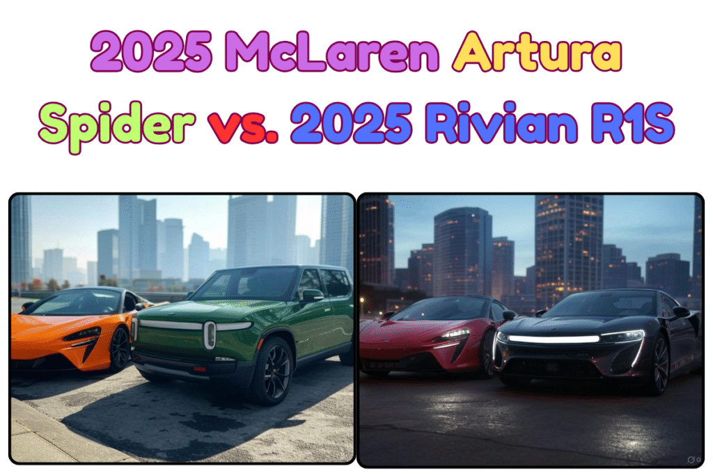 2025 McLaren Artura Spider vs. 2025 Rivian R1S
