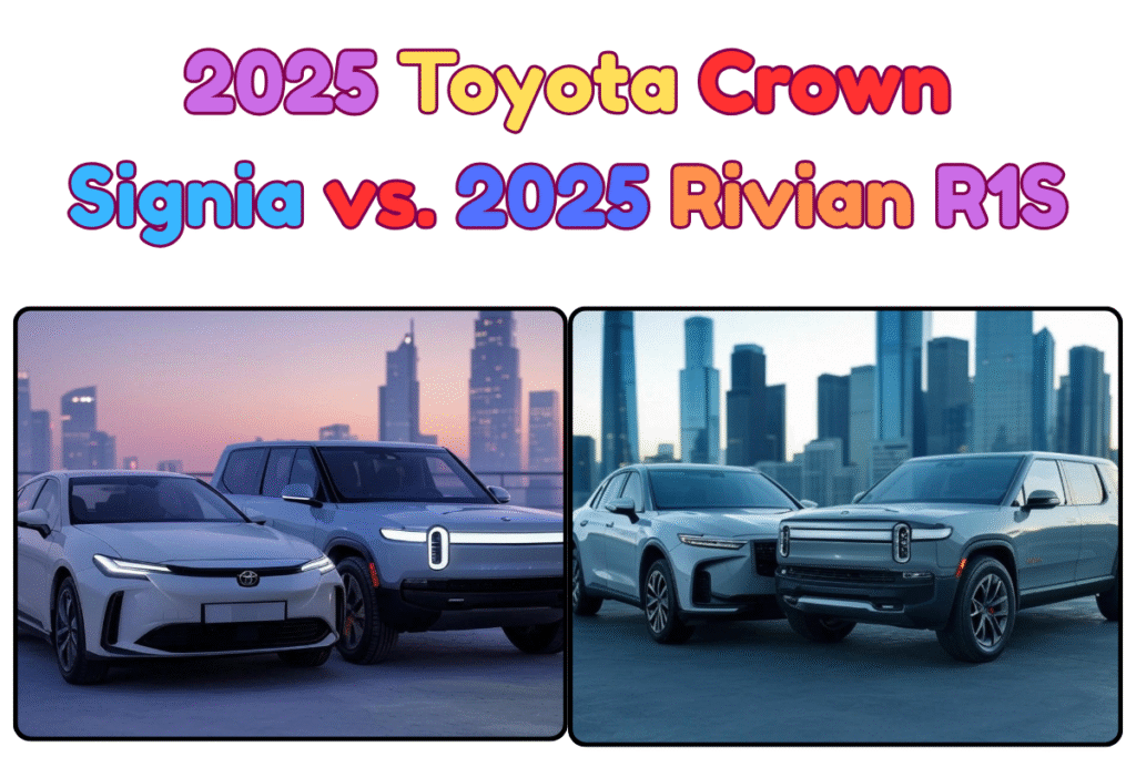 2025 Toyota Crown Signia vs. 2025 Rivian R1S