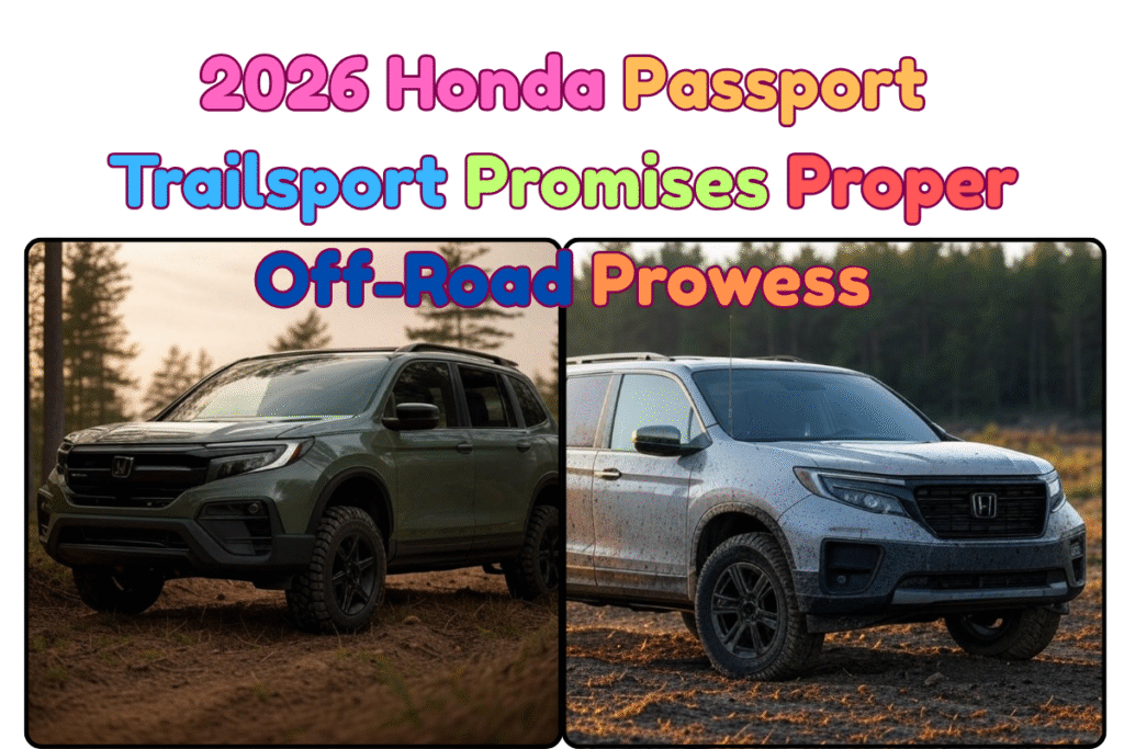 2026 Honda Passport Trailsport Promises Proper Off-Road Prowess